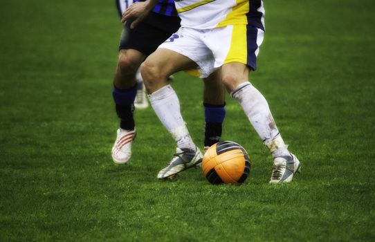 Protecting the Ball during a Football Match, Italy
