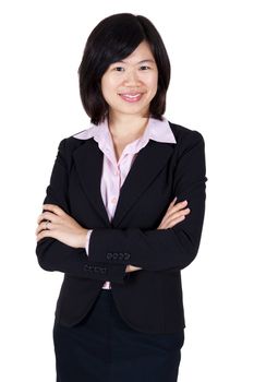 Confident Asian business women with smiling face.