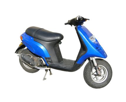 an image showing a blue isolated scooter