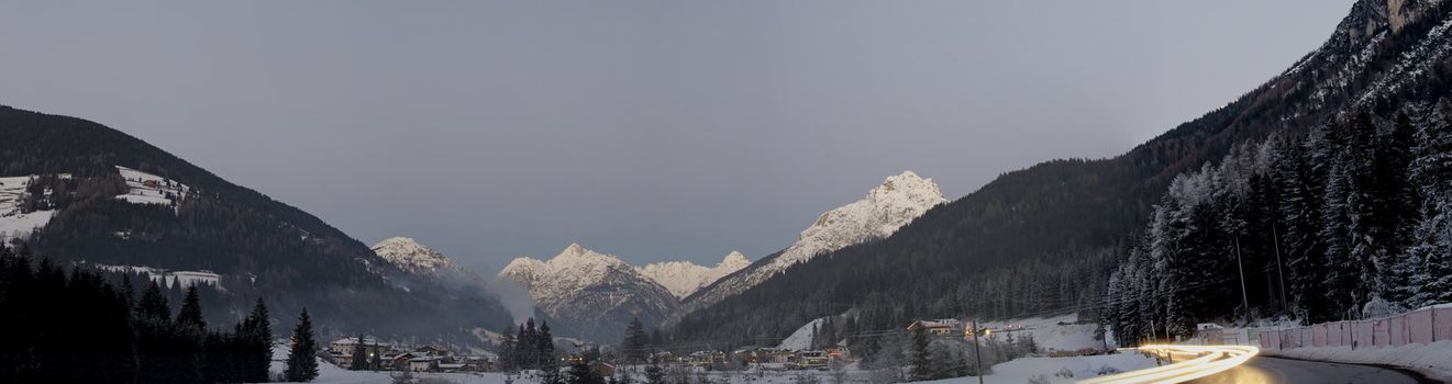 Panoramic View of Santo Stefano di Cadore, Italian Alps
