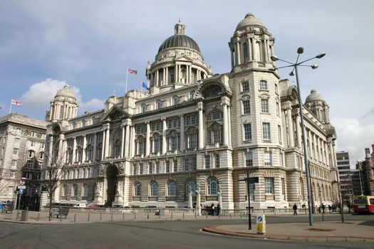 One of the Three Graces on Liverpool Waterfront
