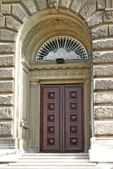 Ornate Wooden Door and Doorway