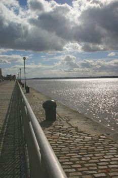 Liverpool Waterfront on the River Mersey