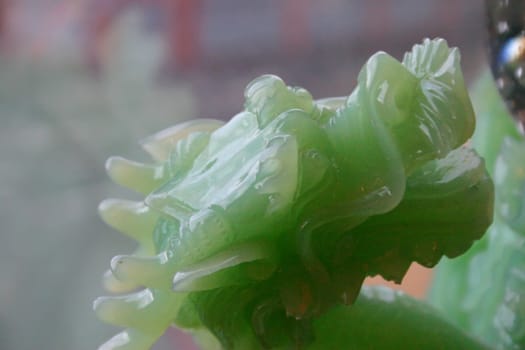 Jade Dragon Looking Upwards