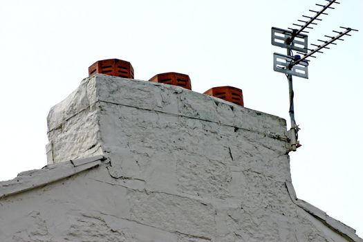 Housetop Chimney and TV Arials