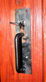 Handle to Wooden Gate