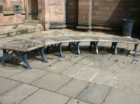 Curved Bench in Chester Street