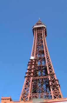 Blackpool Tower Against a Blue Sky