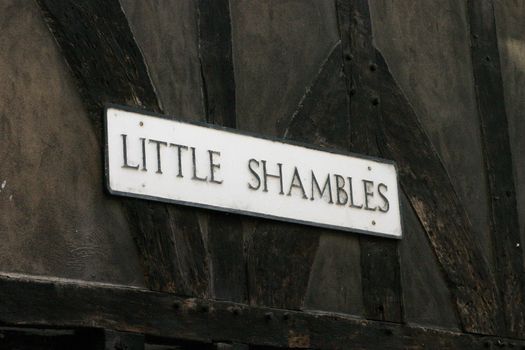 Street Sign from Little Shambles in York