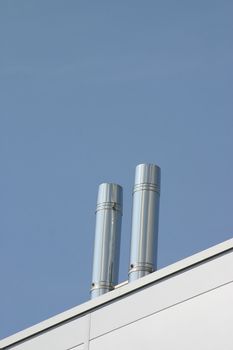 Two Steel Chimneys