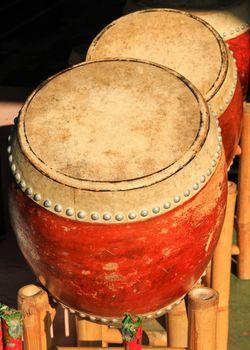 many old chinese drum