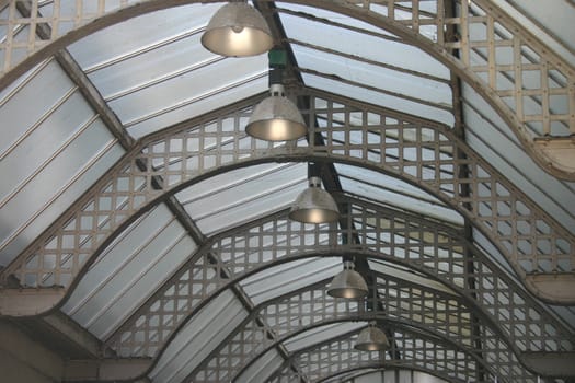 Old Glass Roof and Lighting in Manchester