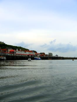 Whitby Harbour in Yorkshire