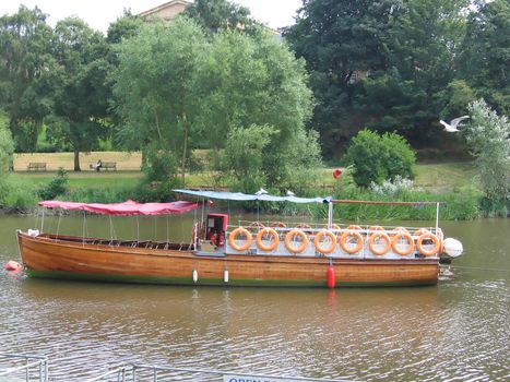 Pleasure Boat on the River Dee in Chester England
