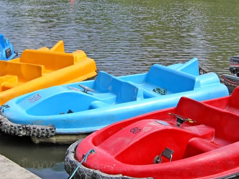 Pedelo Boats on the River Dee in Chester