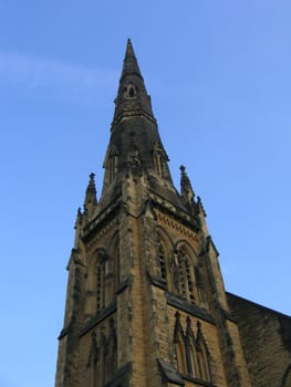 Spire of English Church in Southport