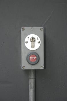 Stop Button with Keyhole