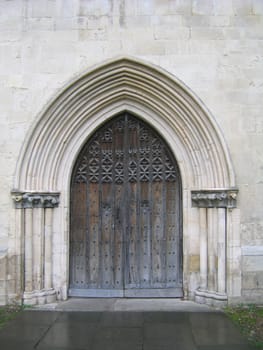 Old Wooden Door to English Church