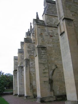 Butresses Supporting English Cathedral