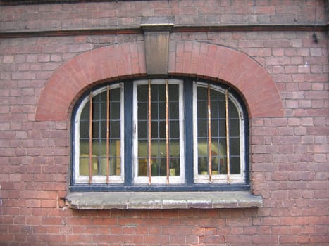Old Window with Rusty Bars