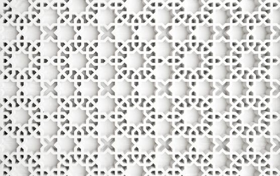 An example of Islamic design cast in concrete on a building in Putrajaya, Malaysia.