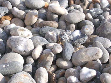 Pebbles on a South Devon Beach in England which is Famous for being the Jurassic Coast