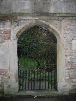 Iron Gate At Entrance to Secret Garden