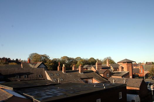 View over Chester Rooftops in England