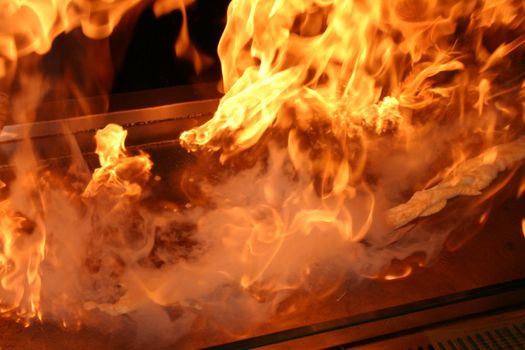 Tepanyaki Flambe Fire