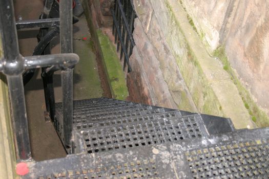 Old Iron Steps to Cellar