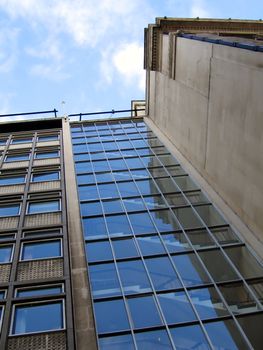 Stairwell on New Building in Liverpool England