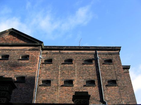 Historic Main Bridewell Prison Building in Liverpool England