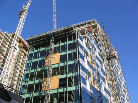 Construction of New Building in Liverpool England 