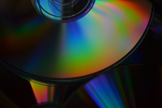 The light interference bands upon CD’s surface
