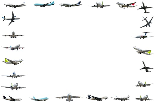 Plane frame isloated on white background. 5000 x 3333 pixels.