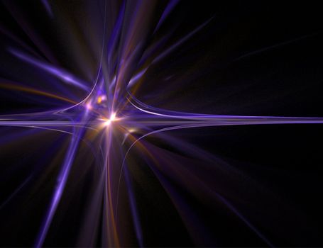 Abstract Purple Flare on a Black Background