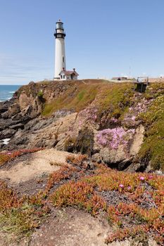 Pigeon Point Lighthouse is a lighthouse built in 1871 to guide ships on the Pacific coast of California.