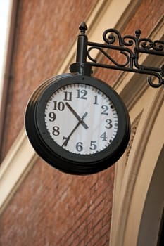 old clock on a house