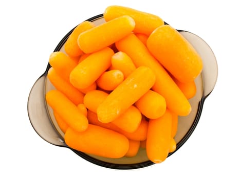 photo of the carrot against the white background