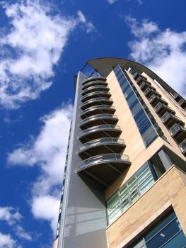 Modern Apartment Building in Manchester England