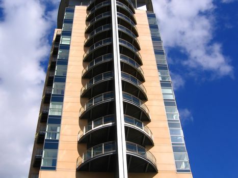 Modern Apartment Building in Manchester England