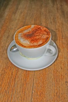 Italian Cappucino in English Cafe