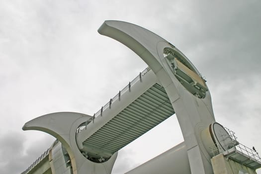 Falkirk Wheel in Scotland UK