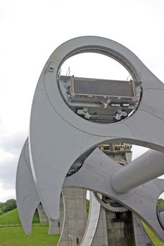 Falkirk Wheel in Scotland UK