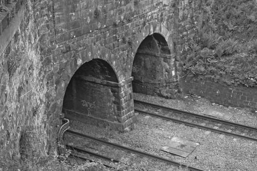 Twin Railway Tunnels in Falkirk Scotland