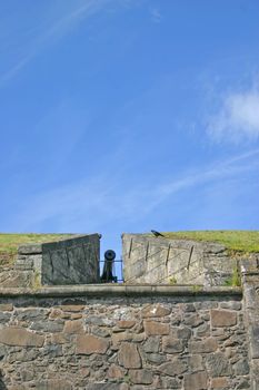 Cannon at Stirling Castle in Scotland UK