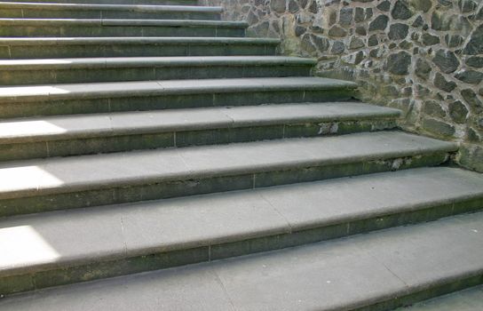 Stone Steps at Stirling Castle in Scotland UK