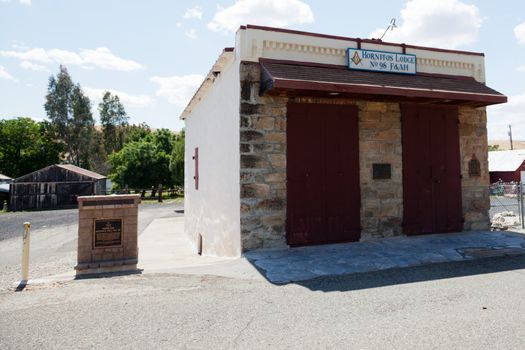 California ghost town from gold rush west of Mariposa