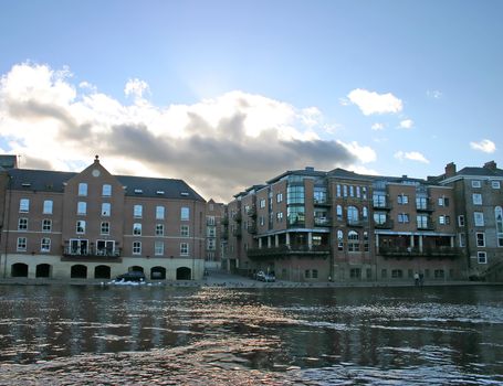Modern Apartments on the River Ouse in York UK