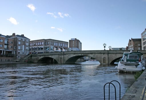 Stone Bridge over the River Ouse in York UK